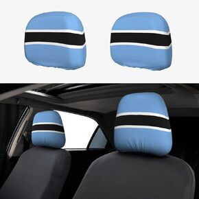 2 Pcs Jamaica Flag Headrest Covers,Cute Funny Car Headrest Protector Seat Cover Accessories Universal Fit for Cars Truck SUV Van