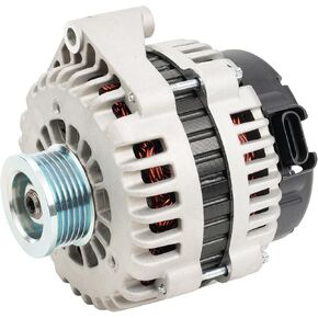 KAX New Alternator 8292N Fit for WAI 8292N Chevy Silverado 1500 2500 HD 3500/Tahoe/Sierra 1500/Yukon/Avalanche 1500, High Output Alternator Replacement 12V 145Amp CW 6-Pulley Groove