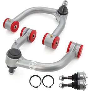 Front Upper Control Arms with Ball Joint for 2005-2024 Toyota Tacoma & Hilux & Fortuner,2-4" Lift Tubular Control Arms Replacement OEM Arms