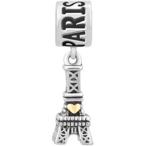 Eiffel Tower Paris France Charm fits Pandora Moments Bracelets Women Travel Europe Landmark