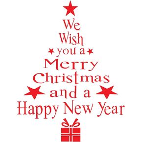 Window Stickers Christmas Tree Clings Snowflake Reindeer Reusable PVC Decals for Glass Xmas Winter Decorations (Christmas Tree on Door)