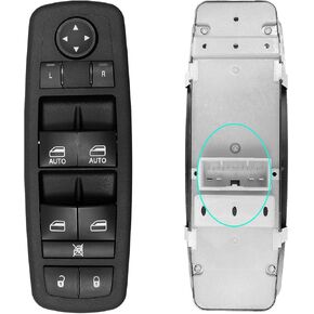 Driver Side Master Power Window Control Switch for 2011–2022 Dodge Durango, for Jeep Grand Cherokee 11 12 13 14 15 16 17 18 19 20 21 22 Door Lock Window Controller Switch 68086693AC 68086693AD