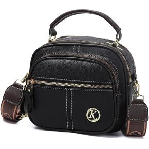 MHX Small Crossbody Bags Purses for Women, PU Leather Handbags Shoulder Bags with Adjustable Shoulder Strap