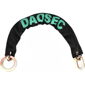 DAOSEC Extra Long Security Chain, 10ft x 0.35in(9mm) Thick Heavy Duty Lock Chain - Hardened Alloy Steel Cut Proof Chain - Ideal for Motorcycles, Generators, Trailers, ATVs and More