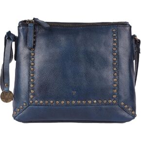 Genuine Italian Leather Boho Studded Crossbody Sling Bag - Stylish, Durable, & Perfect for Everyday Use for women