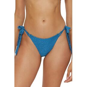 BECCA Women's Luxe Tie Side Bikini Bottom, Cheeky Coverage, Swimwear Separates