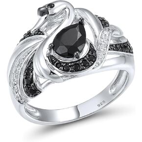 Santuzza 925 Sterling Silver Animal Ring Cubic Zirconia Rings