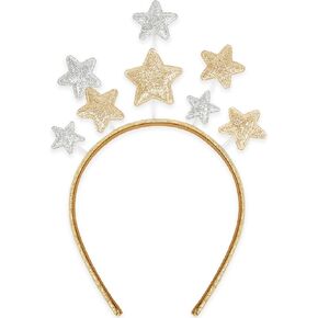 Star Headband for Women Christmas Headbands for Girls Kids Glitter Holiday Star Hair Accessories Halloween Party Festival Headband Headpiece Star Costume
