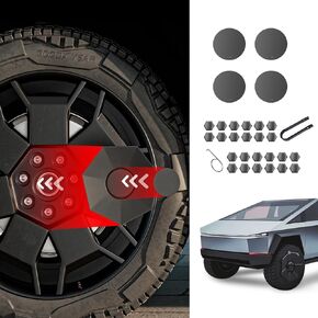 Wheel Center Caps and Lug Nut Covers for 2024 Tesla Cybertruck Accessories,4pcs Wheel Center Caps with 24PCS Lug Nut Covers