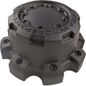 Ultra Motorsports 8 Lug Matte Black Wheel Center Cap Qty ONE Pn: 89-9880B