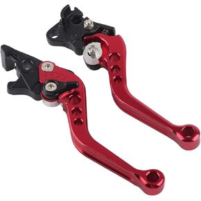 1 Pair Motorcycle Clutch Lever and Brake, Dirt Bike Levers of CNC Aluminum Motorcycle Clutch Drum Brake Lever Handle (Blue)