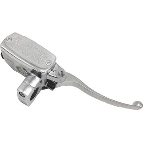 Universal 1" 25mm Motorcycle Brake Master Cylinder Lever, Chrome Handle Brake Master Cylinder Clutch Lever, Hydraulic Brake Clutch Master Cylinder Lever (Left Side)