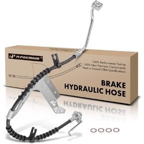 A-Premium Front Passenger Brake Hydraulic Hose Compatible with Select Ford Models - For F-250 Super Duty/F-350 Super Duty 2017-2021, F-450 Super Duty/F-550 Super Duty 2017-2021