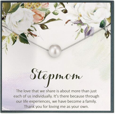 Grace of Pearl Mom Necklace Gift for Mom Necklace Gift for Stepmom Gift for Bonus Mom Gift for Mother in Law Necklace in Saudi Arabia