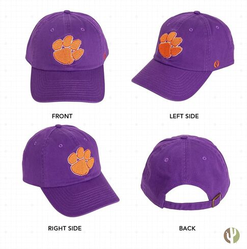 Desert Cactus Clemson University Baseball Hat Tigers Brimmed Embroirderd Hats Cap Adjustable Cloth Strap Adult (Style A1) Orange in Saudi Arabia
