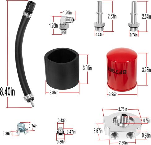121003 طقم تحويل فلتر الوقود العلوي لسيارة Ford Powerstroke 2011-2024 in Kuwait