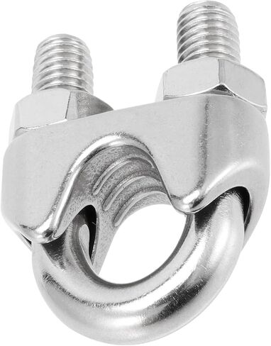 FUNSUEI 20 Pack 3/8 Inch Wire Rope Clamp, Heavy Duty Wire Rope Clip, M10 Stainless Steel Wire Cable Clamp in Kuwait