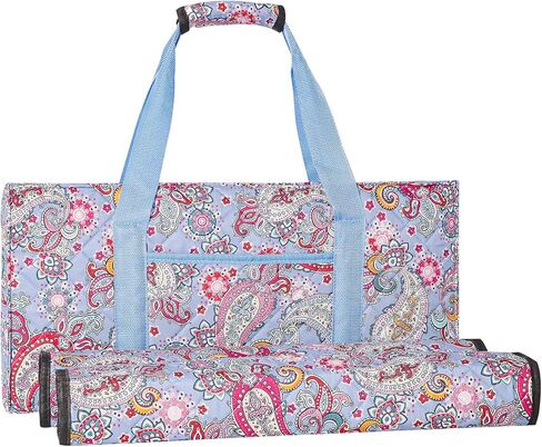 ZGME Blue Printed Soft Bag Set for American Mahjong,Ma Jong Set carry bag - Empty Mah-Jongg Bag Only in Saudi Arabia