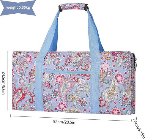 ZGME Blue Printed Soft Bag Set for American Mahjong,Ma Jong Set carry bag - Empty Mah-Jongg Bag Only in Saudi Arabia