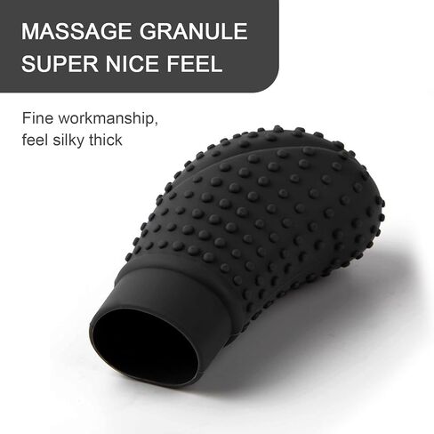 UGSHY 1 PC Car Gear Shift Knob Cover, Silicone Non-Slip Wear-Resistant Massage Particle Comfortable Grip, Flexible Anti-Scratch Shift Cover, Universal Automatic/Manual Transmission Cars (Black) in Saudi Arabia