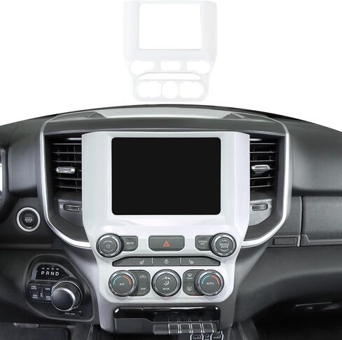 RT-TCZ for RAM Green Dash Trim AC Control Panel Cover for Dodge RAM 2018 up Green Interior Accessories in Saudi Arabia