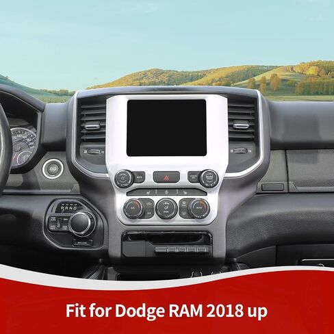 RT-TCZ for RAM Green Dash Trim AC Control Panel Cover for Dodge RAM 2018 up Green Interior Accessories in Saudi Arabia