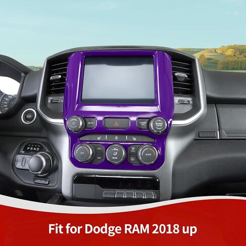 RT-TCZ لـ RAM Green Dash Trim غطاء لوحة التحكم AC لـ Dodge RAM 2018 حتى الملحقات الداخلية الخضراء in Saudi Arabia