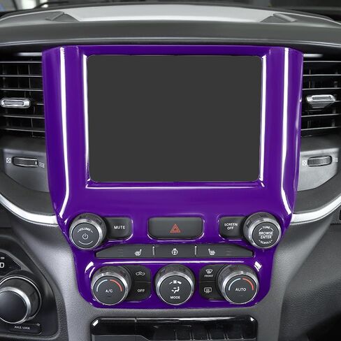 RT-TCZ لـ RAM Green Dash Trim غطاء لوحة التحكم AC لـ Dodge RAM 2018 حتى الملحقات الداخلية الخضراء in Saudi Arabia