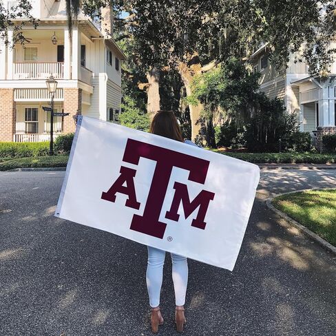 لافتات علم جامعة صبار الصحراء تكساس إيه آند إم Aggies TAMU 100% بوليستر للاستخدام الداخلي والخارجي 3 × 5 أقدام (النمط 3) in Saudi Arabia