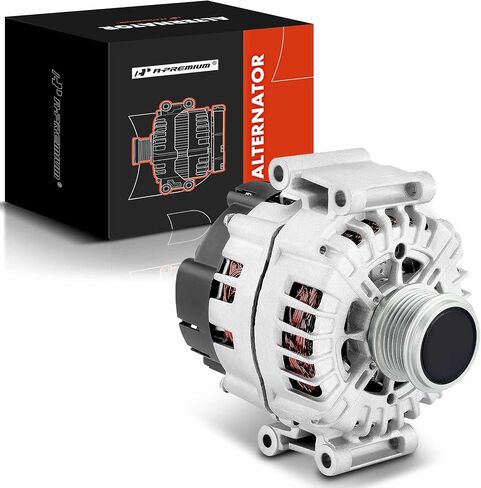 A-Premium Alternator Compatible with Audi A4 2013-2016, A5 2013-2014, A6 Quattro 2013-2015, allroad 2013-2016, L4 2.0L, 12V 180Amp CW 6-Groove Clutch Pulley, Replace# 06H903017D, 06H903017K in Saudi Arabia