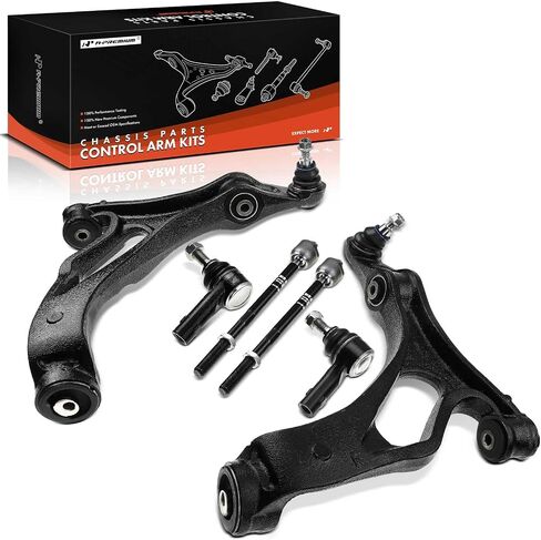 A-Premium Set of 6, Front Lower Control Arm, Inner & Outer Tie Rod End, Compatible with Porsche Cayenne 2004-2006 & 2008, Volkswagen Touareg 2004-2009 in Saudi Arabia
