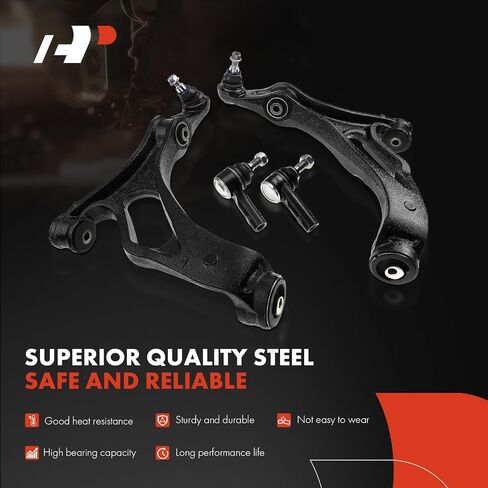 A-Premium Set of 6, Front Lower Control Arm, Inner & Outer Tie Rod End, Compatible with Porsche Cayenne 2004-2006 & 2008, Volkswagen Touareg 2004-2009 in Saudi Arabia