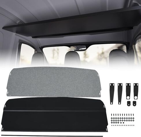 رف بطانة السقف من الألومنيوم من MELIPRON مناسب لسيارة Mercedes Sprinter 2019-2024 مع قضيب ستارة وسجاد in Kuwait