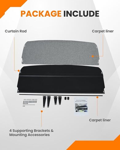 رف بطانة السقف من الألومنيوم من MELIPRON مناسب لسيارة Mercedes Sprinter 2019-2024 مع قضيب ستارة وسجاد in Kuwait