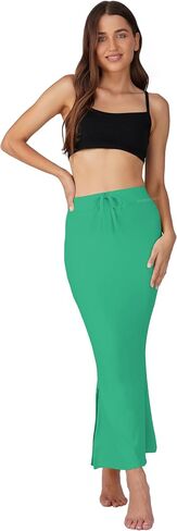 Saree Shapewear Petticoat for Women, Skirts,Shape Wear Sari Silhouette With Adjustable Drawstring and Side Slit in Kuwait