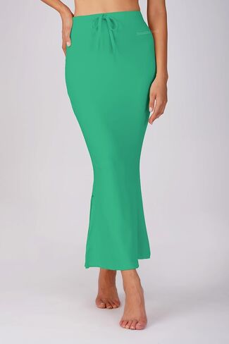 Saree Shapewear Petticoat for Women, Skirts,Shape Wear Sari Silhouette With Adjustable Drawstring and Side Slit in Kuwait