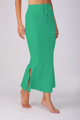 Saree Shapewear Petticoat for Women, Skirts,Shape Wear Sari Silhouette With Adjustable Drawstring and Side Slit in Kuwait