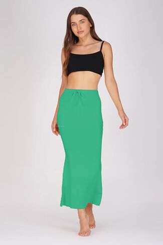 Saree Shapewear Petticoat for Women, Skirts,Shape Wear Sari Silhouette With Adjustable Drawstring and Side Slit in Kuwait