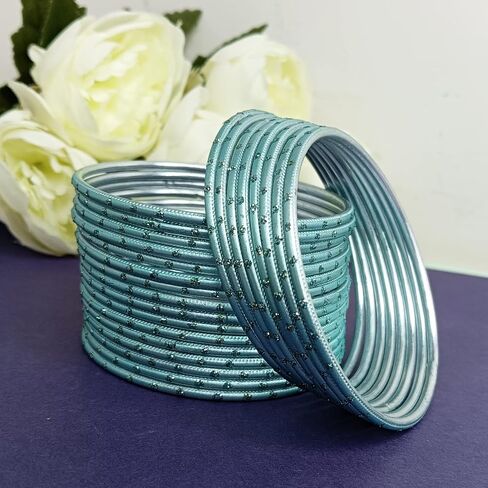 Efulgenz Indian Bangles for Women Indian Bangles Set Bollywood Plain Metal Bangle Bracelets Costume Jewelry for Women in Saudi Arabia