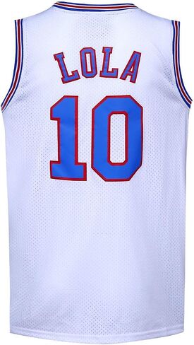 Men's Basketball Jersey #10 Lola Space Movie Sports Shirts 90s Hiphop Party Clothing in Kuwait