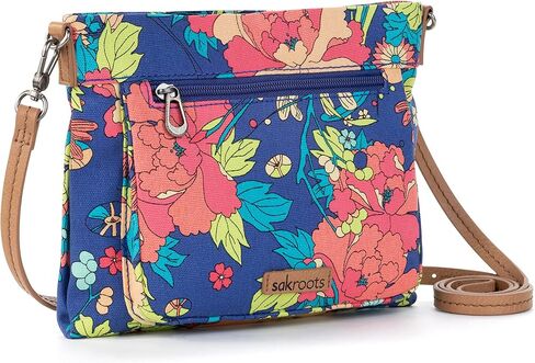 Sakroots Camden Small Crossbody in Cotton Uncoated Canvas in Saudi Arabia