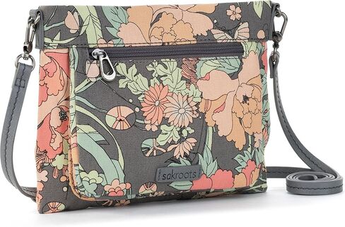 Sakroots Camden Small Crossbody in Cotton Uncoated Canvas in Saudi Arabia