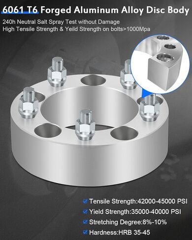 فواصل عجلات ECCPP 4X 5 Lug 2 بوصة 5x5.5 إلى 5x5.5 12x1.25 108 مم متوافقة مع 1999-2005 لسوزوكي جراند فيتارا 1999-2004 لسوزوكي فيتارا 1998-2004 لسيارة شيفروليه تراكر in Kuwait