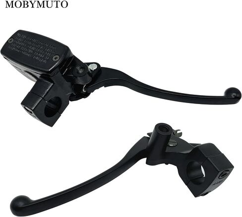 Universal 1" 25mm Motorcycle Brake Master Cylinder Lever, Chrome Handle Brake Master Cylinder Clutch Lever, Hydraulic Brake Clutch Master Cylinder Lever (Left Side) in Kuwait