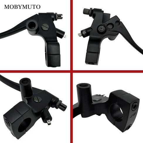 Universal 1" 25mm Motorcycle Brake Master Cylinder Lever, Chrome Handle Brake Master Cylinder Clutch Lever, Hydraulic Brake Clutch Master Cylinder Lever (Left Side) in Kuwait