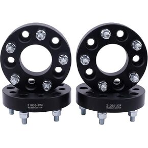 VLAOSCHI Black Forged 5x5 to 5x5.5 Wheel Adapters 2 Inch with 1/2" Studs Compatible with Jeep 5 Lug 5x127 to 5x139.7 Adapter for 2007-2018 Wrangler JK | 1999-2010 Grand Cherokee WJ WK - Pack of 4