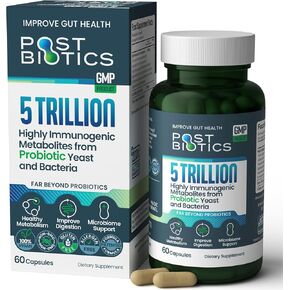 NAVEH PHARMA Adult Postbiotics Capsules for Women & Men | Postbiotics for Gut Health with 200X Ingredients Than Probiotic & Prebiotic | Support: Immunity, Digestion, Microbiome & Metabolism