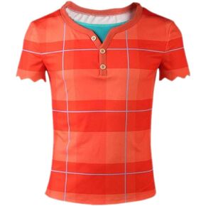Ralph Breaks Cosplay Costume T Shirt Ralph Halloween Cosplay Suit Top Shirt Overalls Pants for Adult