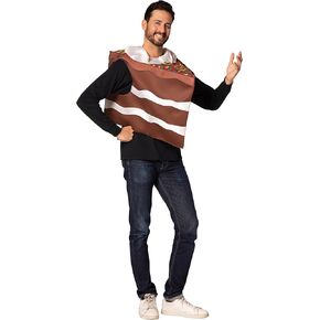 Rasta Imposta Slice of Chocolate Cake Costume Birthday Cakes Dessert Piece of Cake Cupcake Dress Up Cosplay Party Costumes, Adult One Size