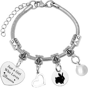 Mxrymvu Animal Gift for Women Bracelet Cow Lover Gift Wolf Lover Gift Cow Wolf Panda Horse Duck Gift Christmas Birthday Gift